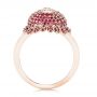18k Rose Gold 18k Rose Gold Custom Ruby And Diamond Fashion Ring - Front View -  103148 - Thumbnail