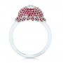  Platinum Custom Ruby And Diamond Fashion Ring - Front View -  103148 - Thumbnail