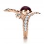 14k Rose Gold 14k Rose Gold Custom Ruby And Diamond Snake Ring - Side View -  1139 - Thumbnail