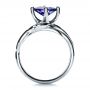  Platinum Platinum Custom Tanzanite And Diamond Ring - Front View -  1433 - Thumbnail