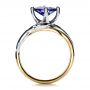 18k Yellow Gold Custom Tanzanite And Diamond Ring - Front View -  1433 - Thumbnail