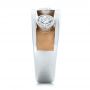  18K Gold And 14k Rose Gold 18K Gold And 14k Rose Gold Custom Two-tone Diamond Fashion Ring - Side View -  102224 - Thumbnail