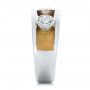  Platinum And 14k Yellow Gold Platinum And 14k Yellow Gold Custom Two-tone Diamond Fashion Ring - Side View -  102224 - Thumbnail