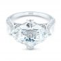  Platinum Platinum Custom White Sapphire And Diamond Fashion Ring - Flat View -  103591 - Thumbnail