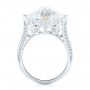 18k White Gold 18k White Gold Custom White Sapphire And Diamond Fashion Ring - Front View -  103591 - Thumbnail