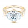 14k Yellow Gold 14k Yellow Gold Custom White Sapphire And Diamond Fashion Ring - Flat View -  103591 - Thumbnail