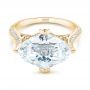 14k Yellow Gold 14k Yellow Gold Custom White Sapphire And Diamond Fashion Ring - Flat View -  103591 - Thumbnail