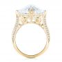 14k Yellow Gold 14k Yellow Gold Custom White Sapphire And Diamond Fashion Ring - Front View -  103591 - Thumbnail