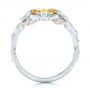 Custom Yellow Pink And White Diamond Fashion Ring - Front View -  102305 - Thumbnail