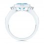 Diamond And London Blue Topaz Ring - Front View -  106554 - Thumbnail