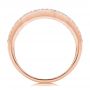 14k Rose Gold 14k Rose Gold Diamond And Sapphire Fashion Ring - Front View -  107163 - Thumbnail