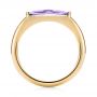 14k Yellow Gold 14k Yellow Gold East-west Amethyst Fashion Ring - Front View -  103757 - Thumbnail