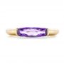18k Yellow Gold 18k Yellow Gold East-west Amethyst Fashion Ring - Top View -  103757 - Thumbnail