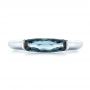  Platinum Platinum East-west London Blue Topaz Fashion Ring - Top View -  103762 - Thumbnail