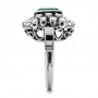 Emerald And Diamond Ring - Side View -  100737 - Thumbnail