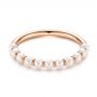 14k Rose Gold 14k Rose Gold Freshwater Cultured Pearl Ring - Flat View -  106146 - Thumbnail