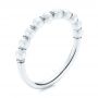  Platinum Platinum Freshwater Cultured Pearl Ring - Three-Quarter View -  106146 - Thumbnail