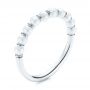 14k White Gold 14k White Gold Freshwater Cultured Pearl Ring - Three-Quarter View -  106146 - Thumbnail