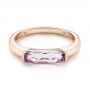 14k Rose Gold 14k Rose Gold Lavender Amethyst Fashion Ring - Flat View -  103763 - Thumbnail