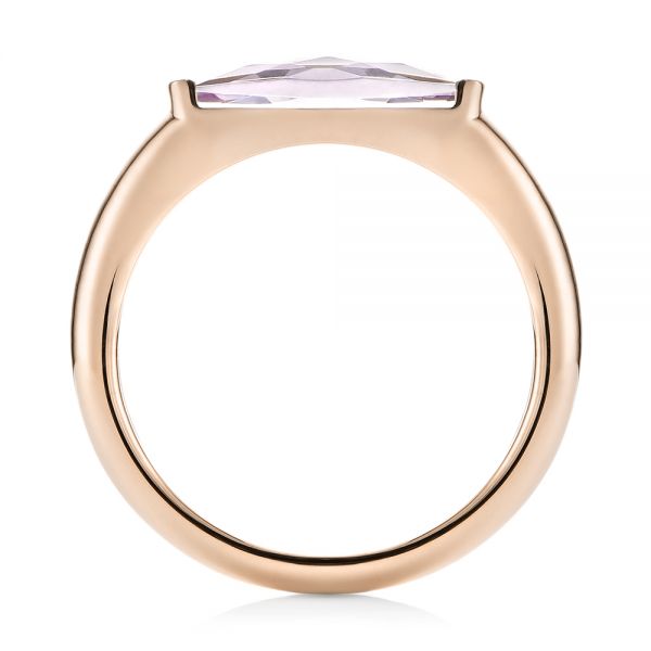 14k Rose Gold 14k Rose Gold Lavender Amethyst Fashion Ring - Front View -  103763