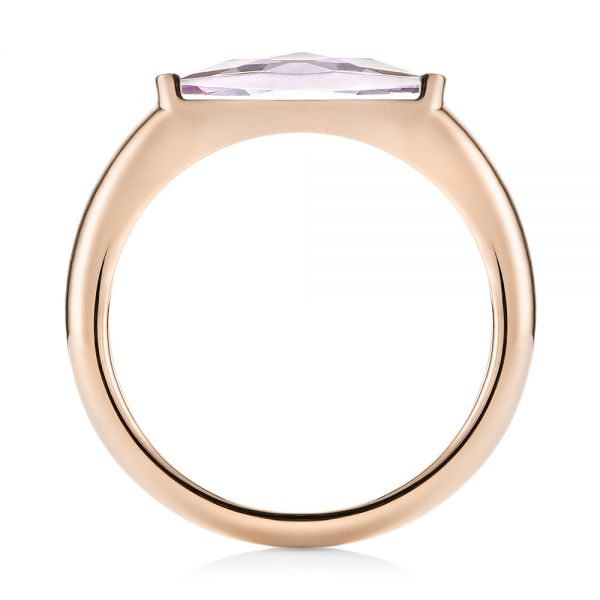 14k Rose Gold 14k Rose Gold Lavender Amethyst Fashion Ring - Front View - 103763