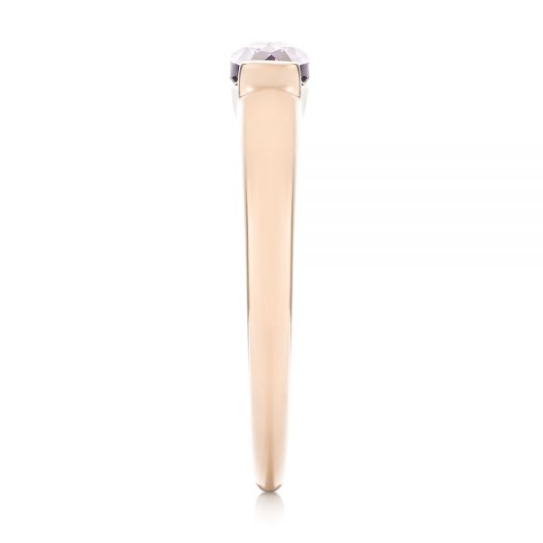 14k Rose Gold 14k Rose Gold Lavender Amethyst Fashion Ring - Side View - 103763