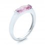 14k White Gold 14k White Gold Lavender Amethyst Fashion Ring - Three-Quarter View -  103763 - Thumbnail