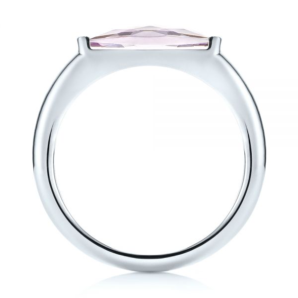 Platinum Platinum Lavender Amethyst Fashion Ring - Front View - 103763