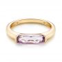 18k Yellow Gold 18k Yellow Gold Lavender Amethyst Fashion Ring - Flat View -  103763 - Thumbnail