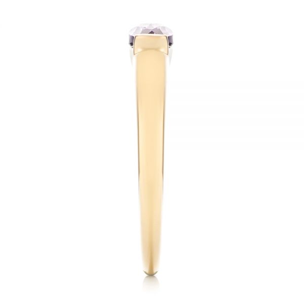 18k Yellow Gold 18k Yellow Gold Lavender Amethyst Fashion Ring - Side View - 103763