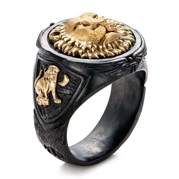 Antique Lion Yellow Gold Tone Sterling Silver Ring for Men | Mens silver  rings, Sterling silver mens rings, Sterling silver mens