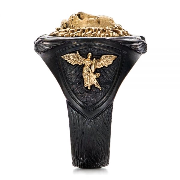 Yoursfs Lion Ring for Men 18K Gold Plated Signet India | Ubuy