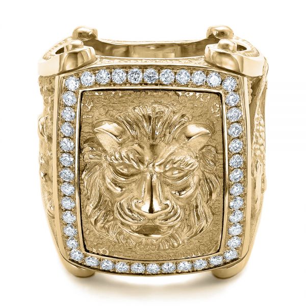 Signet Ring Women - Gold Lions Ring – ARTEMER