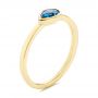  Yellow Gold Yellow Gold London Blue Topaz Ring - Three-Quarter View -  106579 - Thumbnail