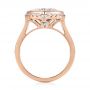 18k Rose Gold London Blue Topaz And Diamond Fashion Ring - Front View -  104249 - Thumbnail