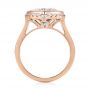 14k Rose Gold 14k Rose Gold London Blue Topaz And Diamond Fashion Ring - Front View -  104249 - Thumbnail