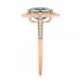 14k Rose Gold London Blue Topaz And Diamond Fashion Ring - Side View -  103343 - Thumbnail