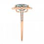 18k Rose Gold 18k Rose Gold London Blue Topaz And Diamond Fashion Ring - Side View -  103343 - Thumbnail