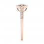 14k Rose Gold London Blue Topaz And Diamond Fashion Ring - Side View -  103765 - Thumbnail