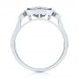 18k White Gold 18k White Gold London Blue Topaz And Diamond Fashion Ring - Front View -  103765 - Thumbnail
