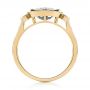 18k Yellow Gold 18k Yellow Gold London Blue Topaz And Diamond Fashion Ring - Front View -  103765 - Thumbnail