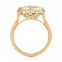 14k Yellow Gold 14k Yellow Gold London Blue Topaz And Diamond Fashion Ring - Front View -  104249 - Thumbnail