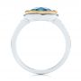 London Blue Topaz And Diamond Fashion Ring - Front View -  105420 - Thumbnail