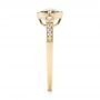 18k Yellow Gold 18k Yellow Gold London Blue Topaz And Diamond Fashion Ring - Side View -  103765 - Thumbnail