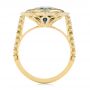 14k Yellow Gold 14k Yellow Gold London Blue Topaz And Diamond Ring - Front View -  104997 - Thumbnail