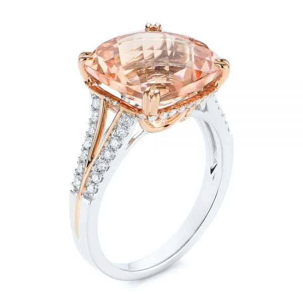 Morganite And Diamond Fashion Ring #105009 - Seattle Bellevue