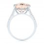  Platinum Platinum Morganite And Diamond Fashion Ring - Front View -  105009 - Thumbnail