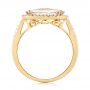 18k Yellow Gold 18k Yellow Gold Morganite And Diamond Fashion Ring - Front View -  103676 - Thumbnail