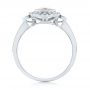  Platinum Platinum Morganite And Diamond Halo Ring - Front View -  104587 - Thumbnail