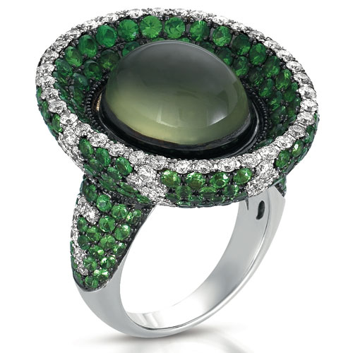 Archived 18ct Yellow Gold 1.21ct Tsavorite Garnet Ring